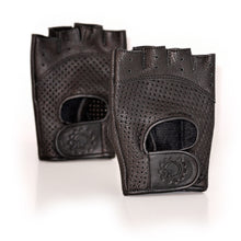 Load image into Gallery viewer, FondoPro Deerskin Gloves - Resolute Black