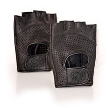 Load image into Gallery viewer, FondoPro Deerskin Gloves - Resolute Black
